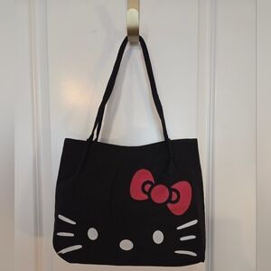Hello Kitty Black Tote with Pink Bow